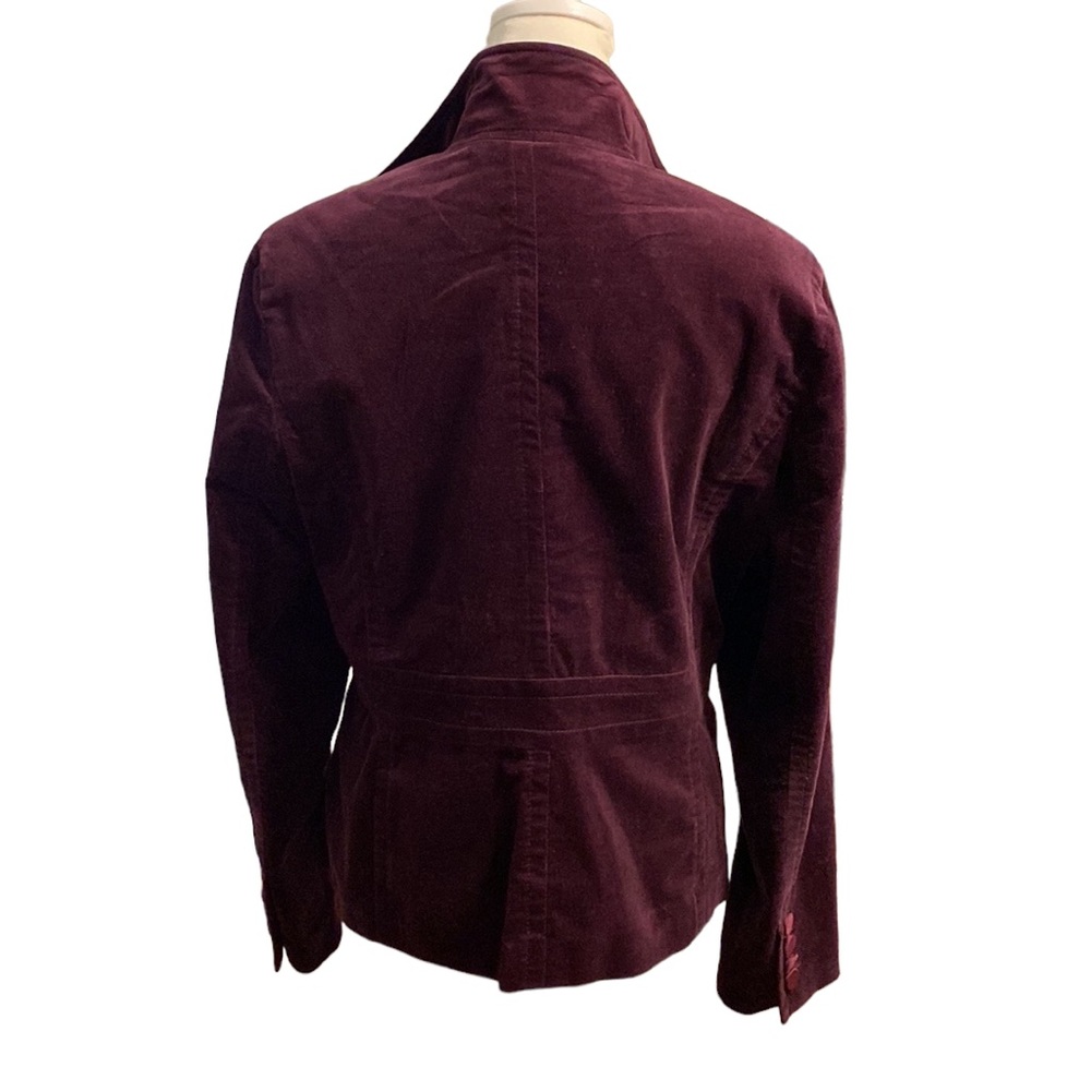 TALBOTS velvet plum blazer jacket - Picture 9 of 11